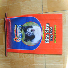 Saco tecido 25kg da alimentação animal do filme de BOPP / sacos de alimentação tecidos do polipropileno / saco de empacotamento da alimentação animal